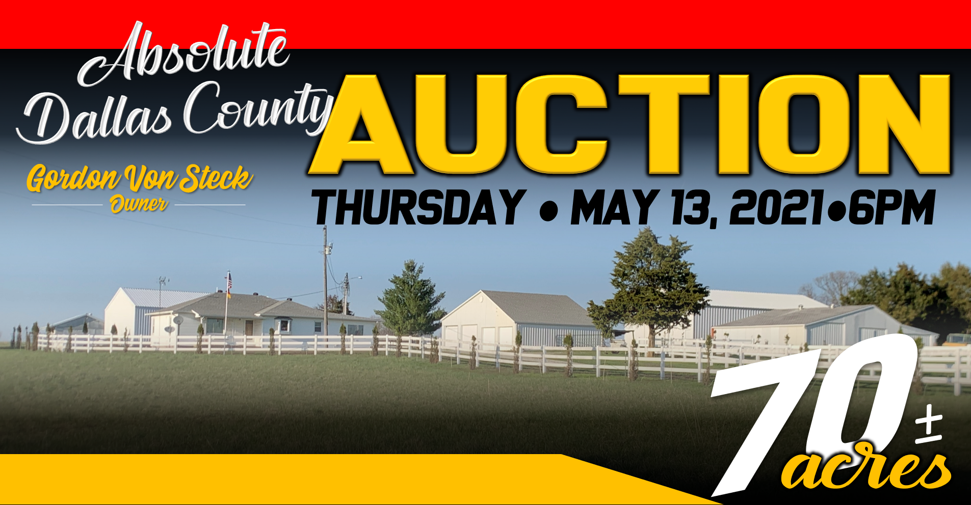 Dallas County Land Auction – 70 +/- Acres