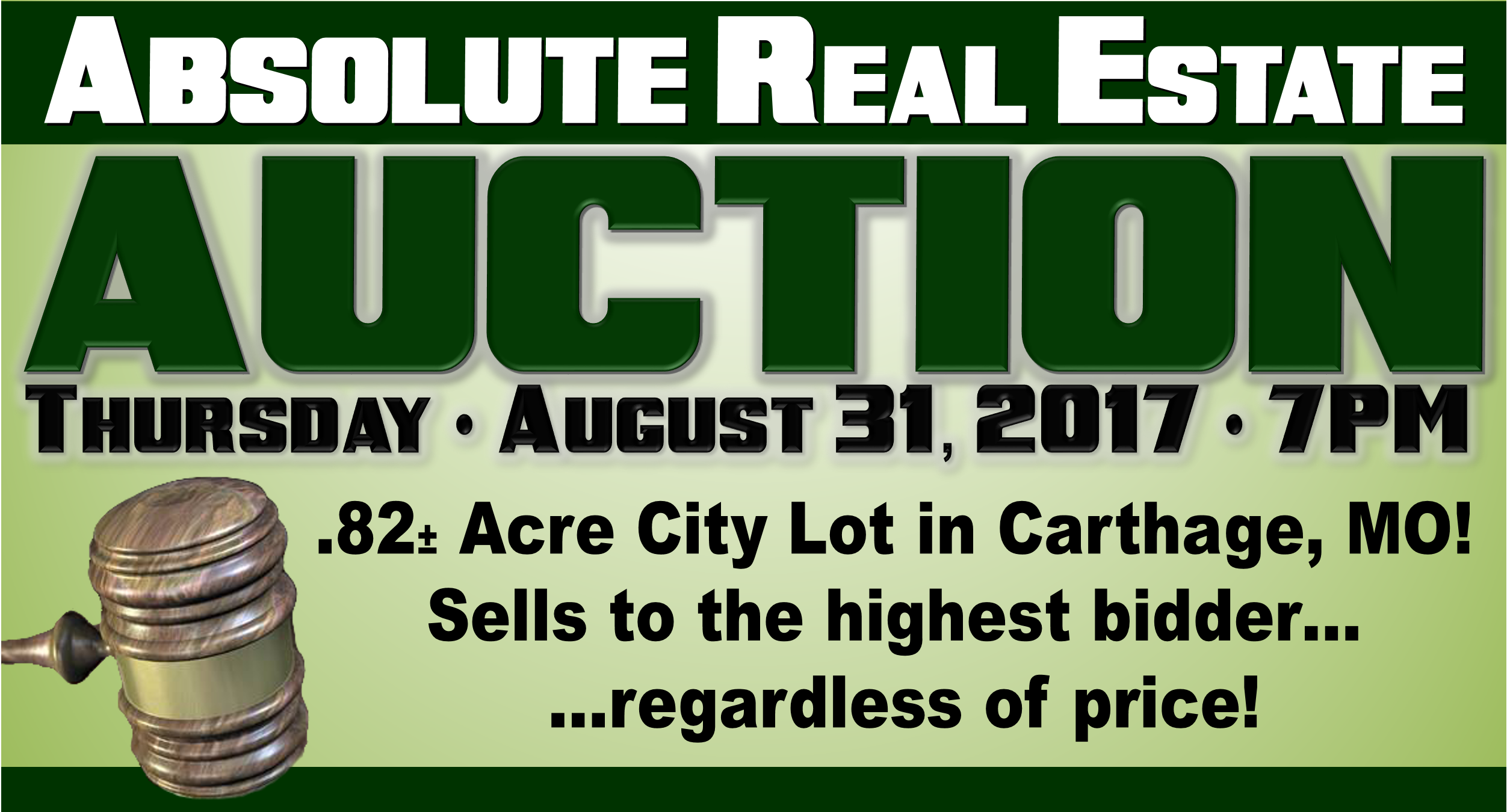 ABSOLUTE REAL ESTATE AUCTION