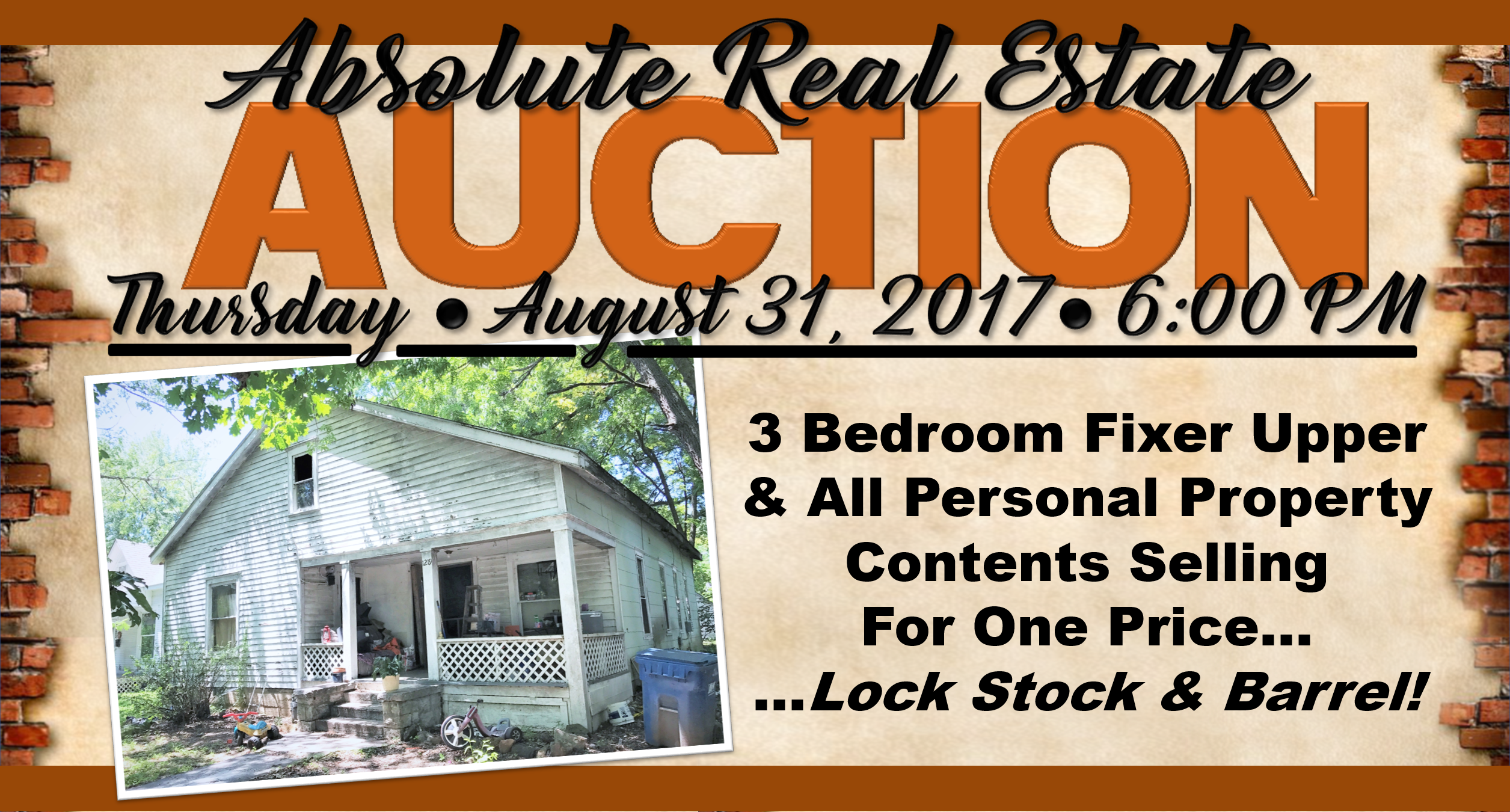 ABSOLUTE REAL ESTATE AUCTION