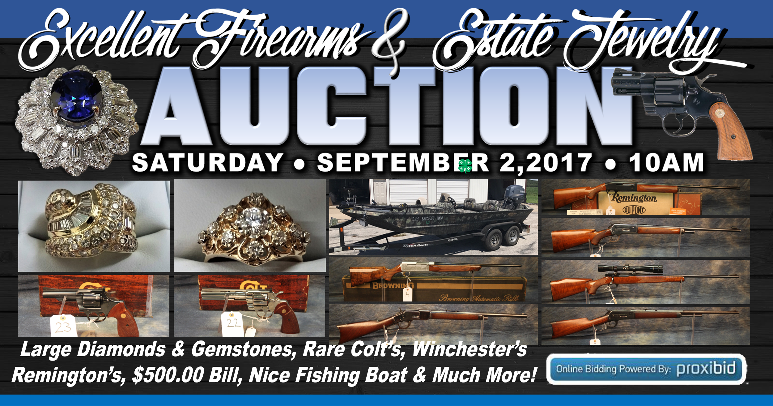 EXCELLENT FIREARM & JEWELRY AUCTION