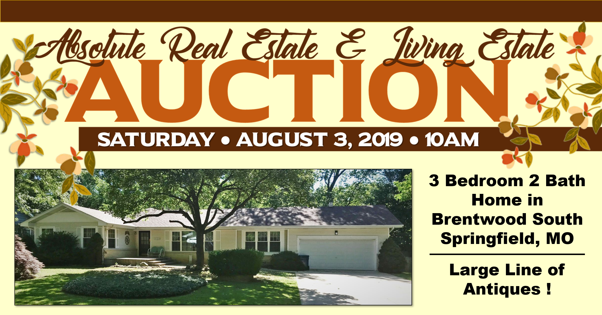 ABSOLUTE REAL ESTATE & LIVING ESTATE AUCTION