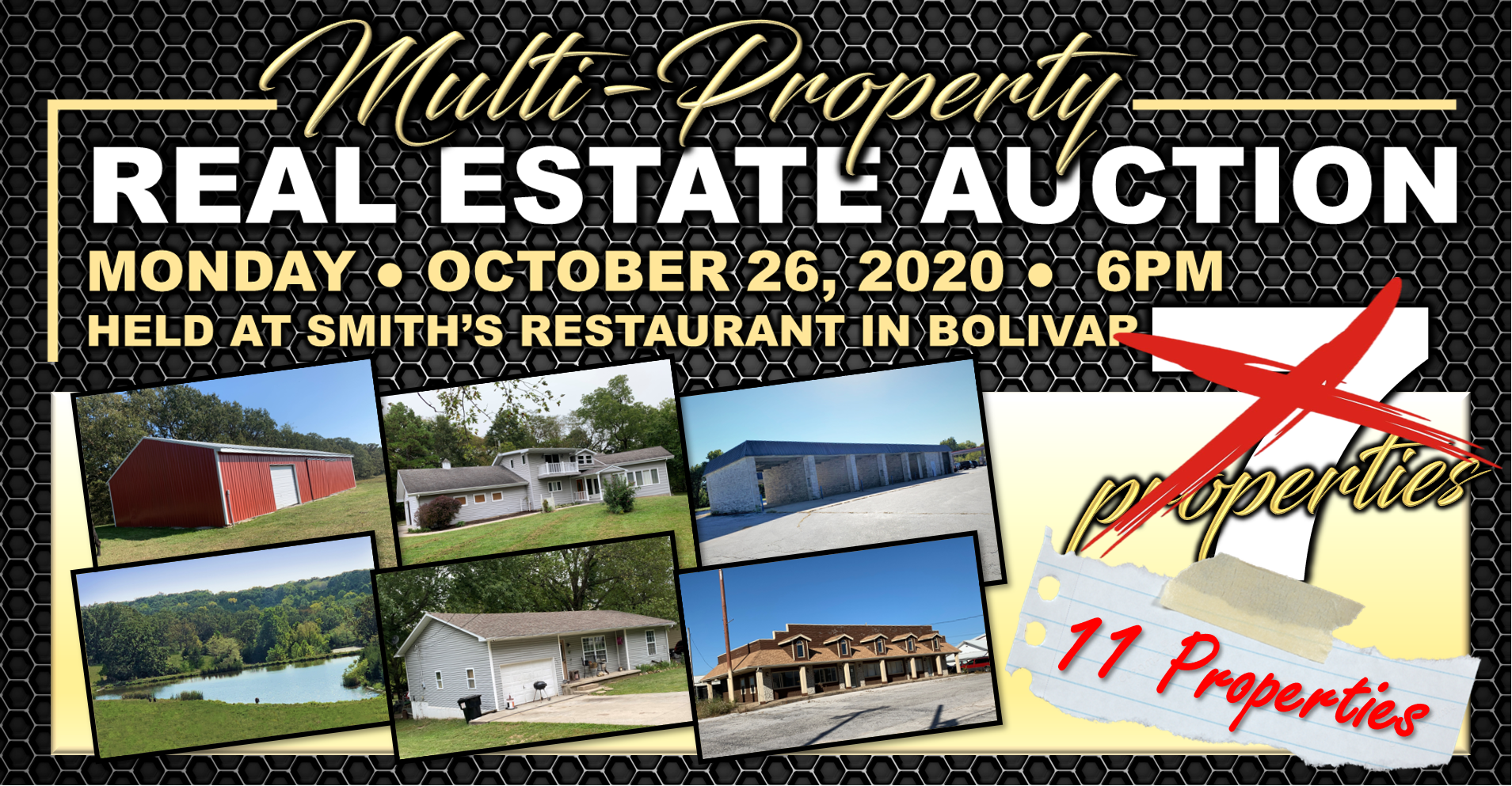 MULTIPLE PROPERTY REAL ESTATE AUCTION
