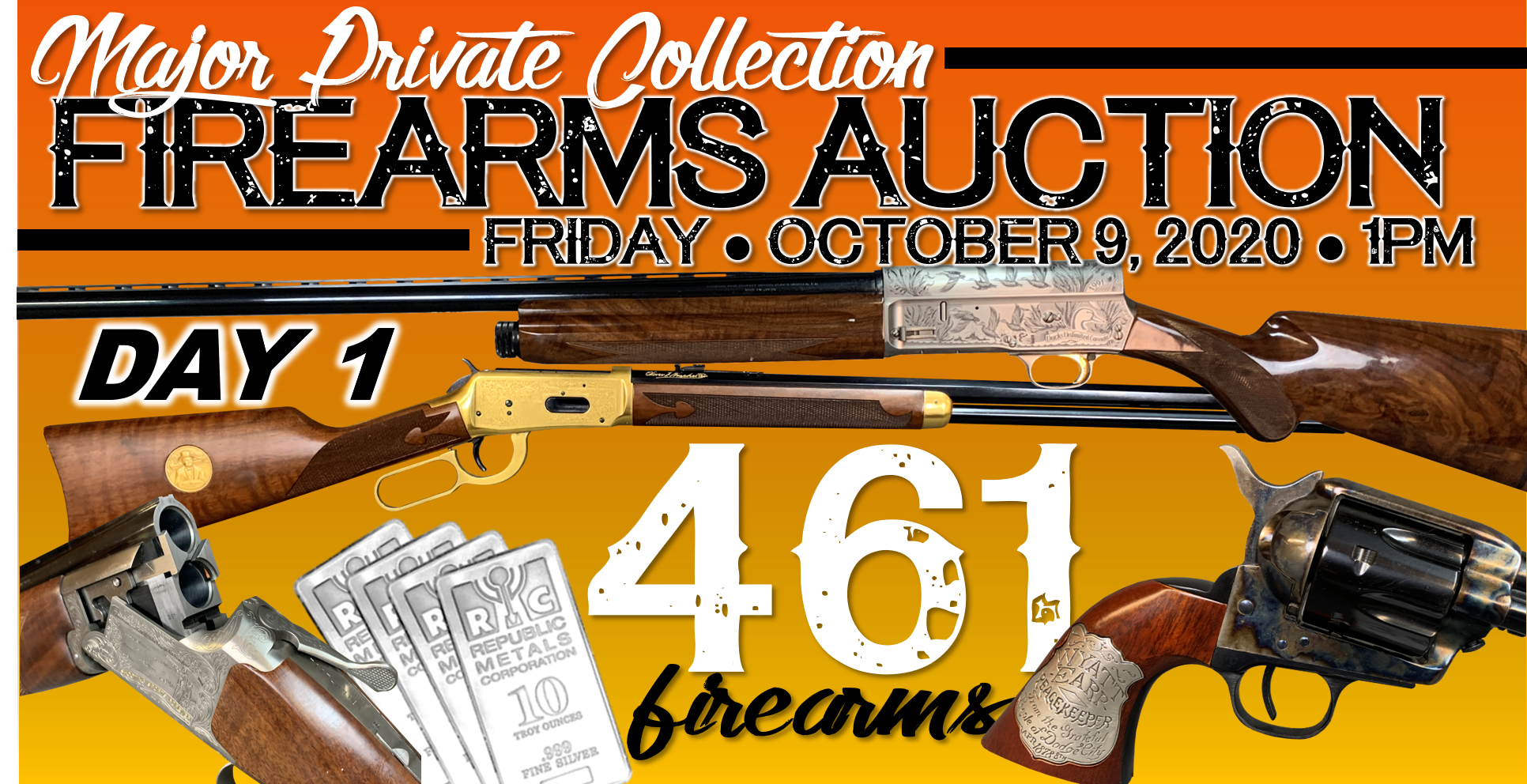 MAJOR PRIVATE COLLECTION FIREARMS AUCTION – DAY 1